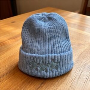 AMIRI Light Blue Star Beanie